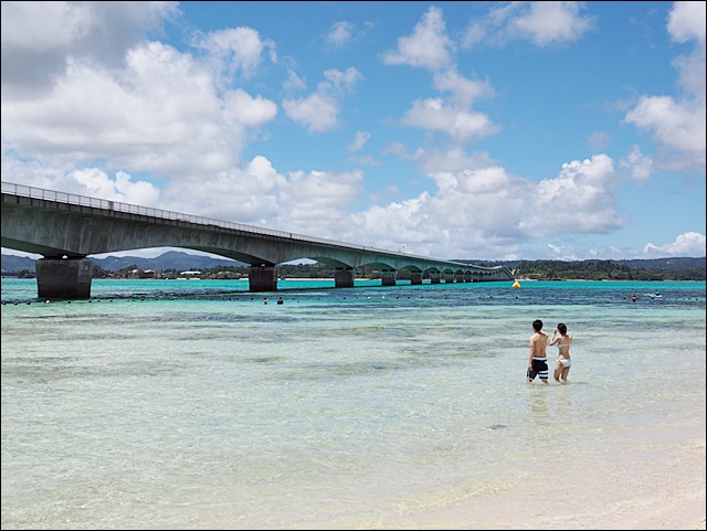 古宇利島大橋沙灘