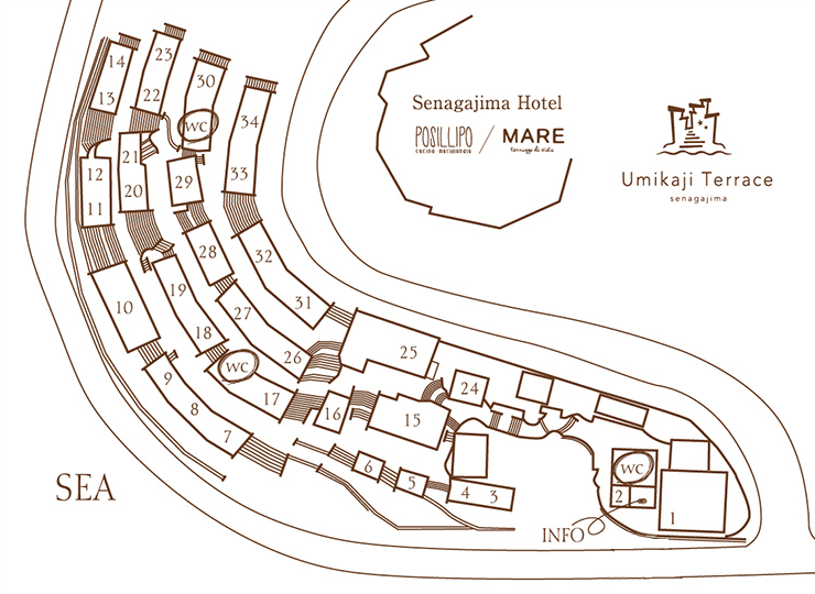 瀬長島ウミカジテラスフロアマップ